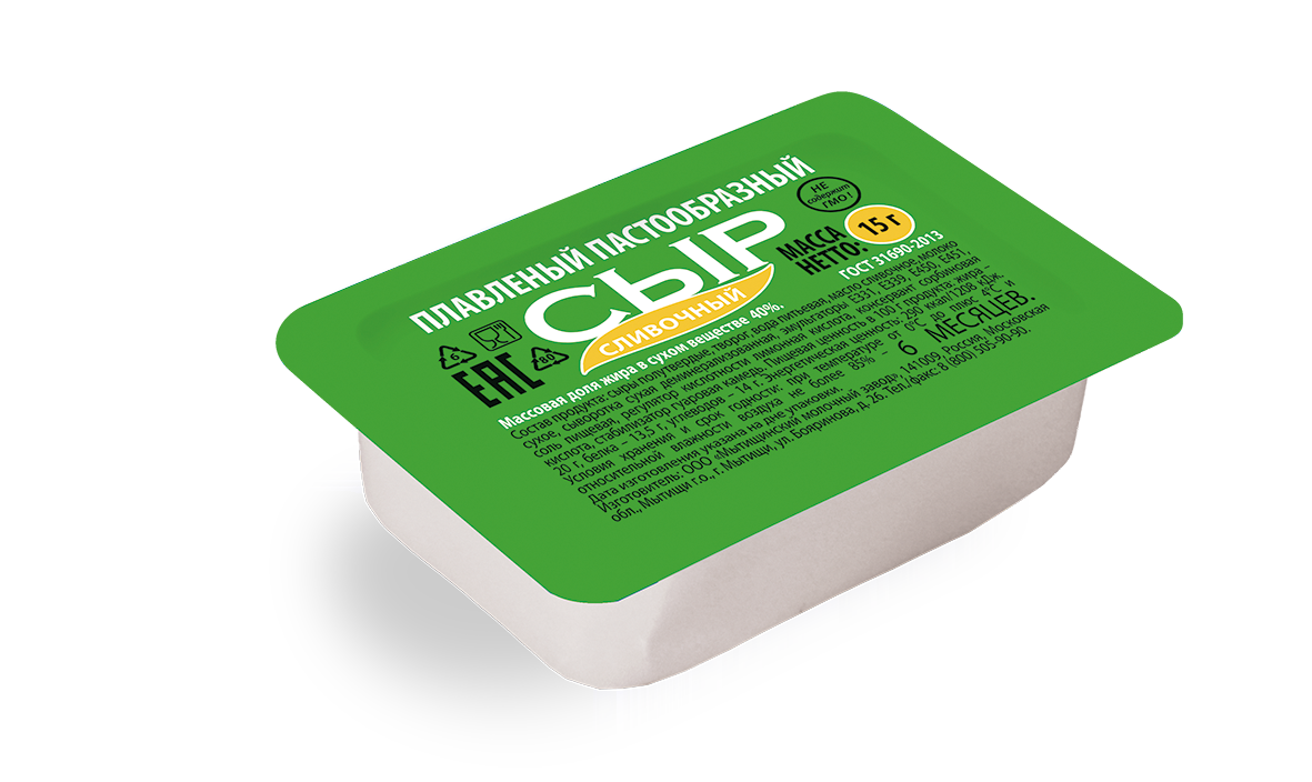 ПЛАВЛЕНЫЙ СЫР «СЛИВОЧНЫЙ» 40%