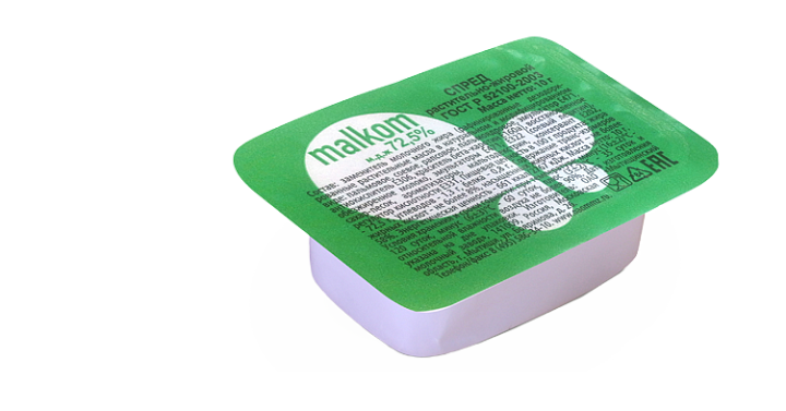 РАСТИТЕЛЬНО-ЖИРОВОЙ СПРЕД «MALKOM» 10 г 72,5%