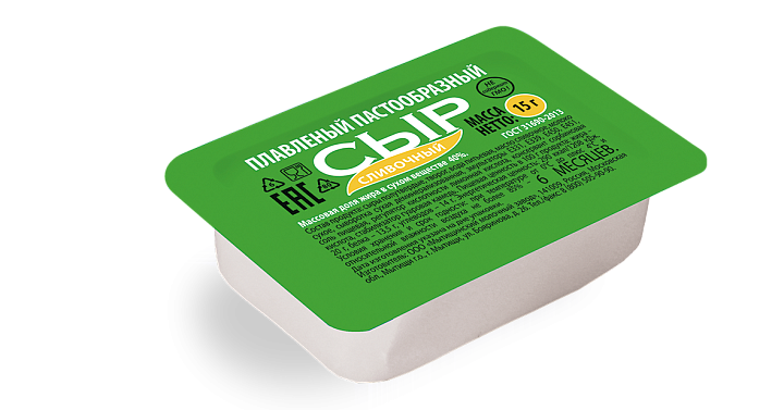 ПЛАВЛЕНЫЙ СЫР # «СЛИВОЧНЫЙ» 40%